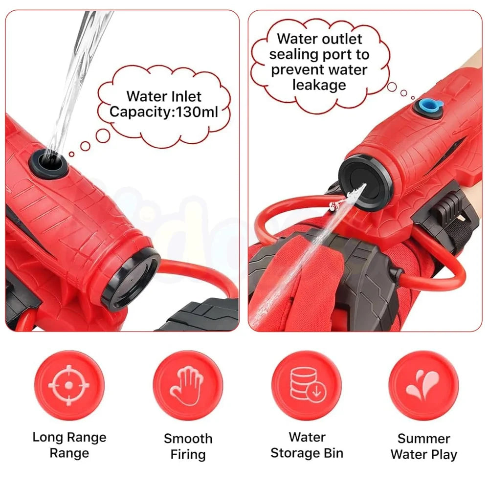 Spiderman Squirt Gun Glove for Kids Super Hero Water Blaster Glove Toy Water Gun Roleplay Toy- Price is per piece