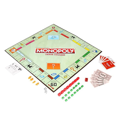 MONOPOLY India Edition Game, Board Game & Puzzles for Families and Friends, Toys for Kids, Boys and Girls Ages 8 and Up, Fantasy Gameplay, Strategy Board Game