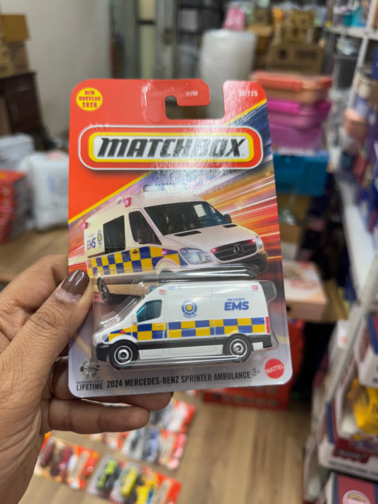 30782 (MATCHBOX CARS) -2024 MERCEDES- BENZ SPRINTER AMBULANCE