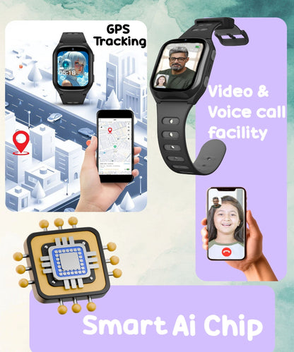 Spiky Chimera Android Smartwatch with Built in Jarvis AI | Smartwatch for Boys and Girls
