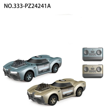 2PCS Crazon PZ24241A RTR 2.4G RC Car Battle Crash Racing Three Speed Gears LED Light Remote Control Vehicles Models Toys Kids Children Gifts - Blue +Gold