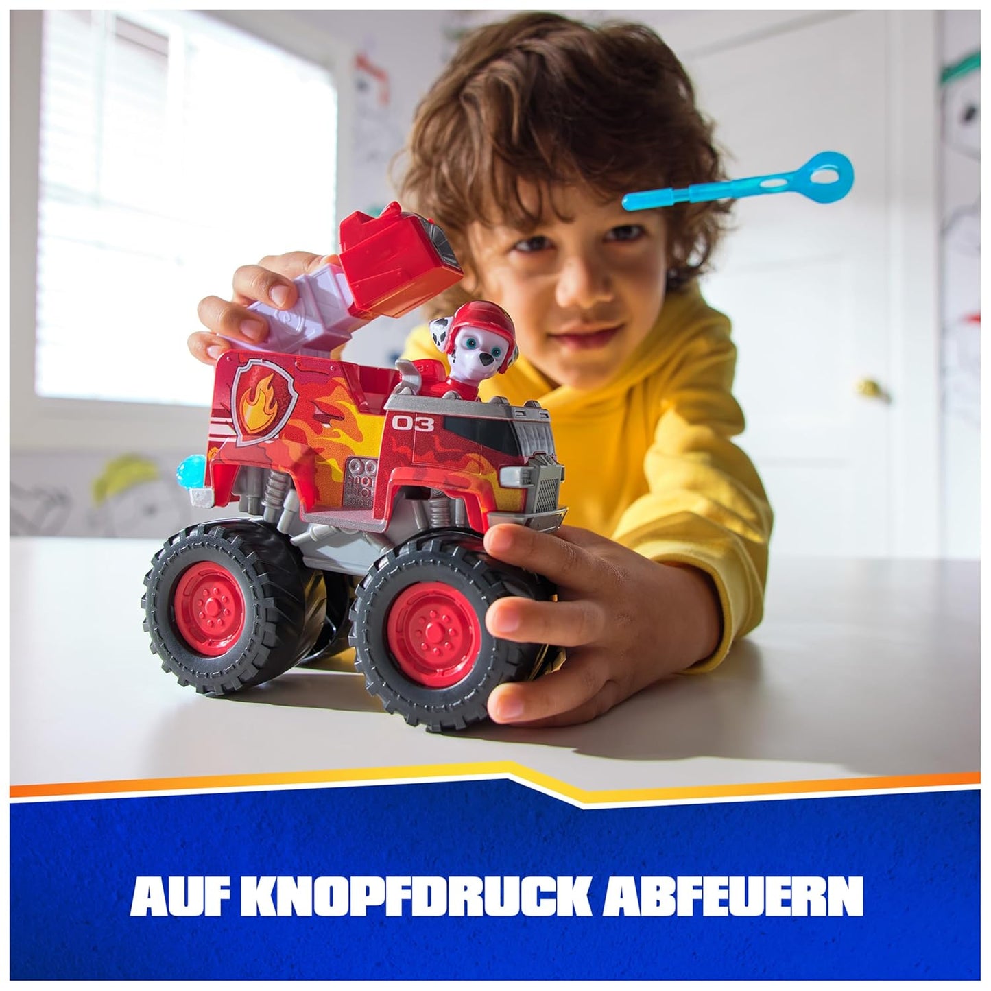 Paw Patrol Rescue Wheels - Collectable Action Car Figure - 2 Projectiles - Children's Toy for 3 Years and Above