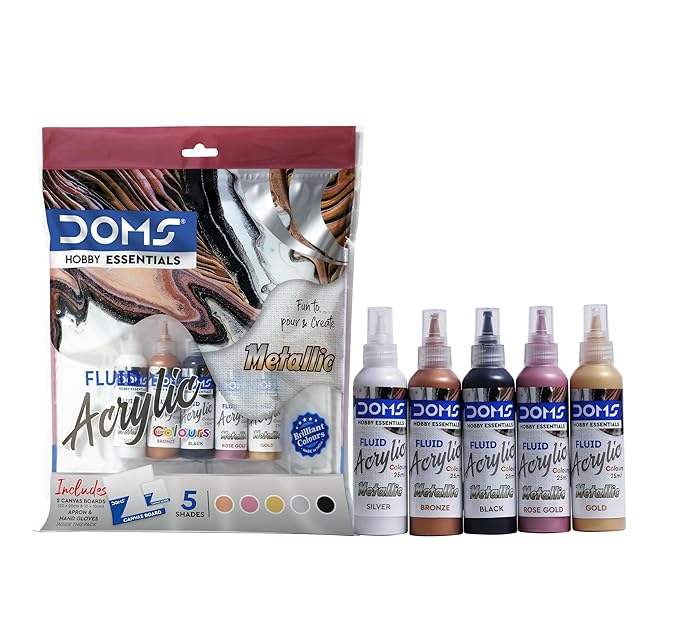DOMS Metallic Fluid Acrylic Colour
