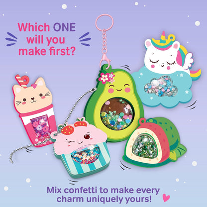 Chalk & Chuckles Joydomes, DIY Kawaii Shaker Keychain Making Kit