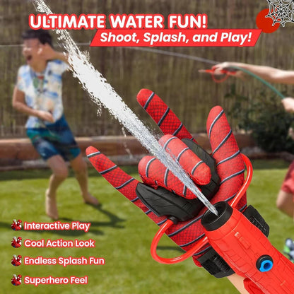 Spiderman Squirt Gun Glove for Kids Super Hero Water Blaster Glove Toy Water Gun Roleplay Toy- Price is per piece