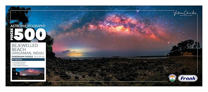 Frank Bejewelled Beach Panorama 500 Piece Jigsaw Puzzle for Adults & Kids Above 10 Years