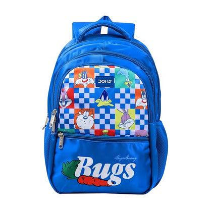 DOMS Bugs Bunny Series Backpack – Stylish Looney Tunes School Bag for Kids