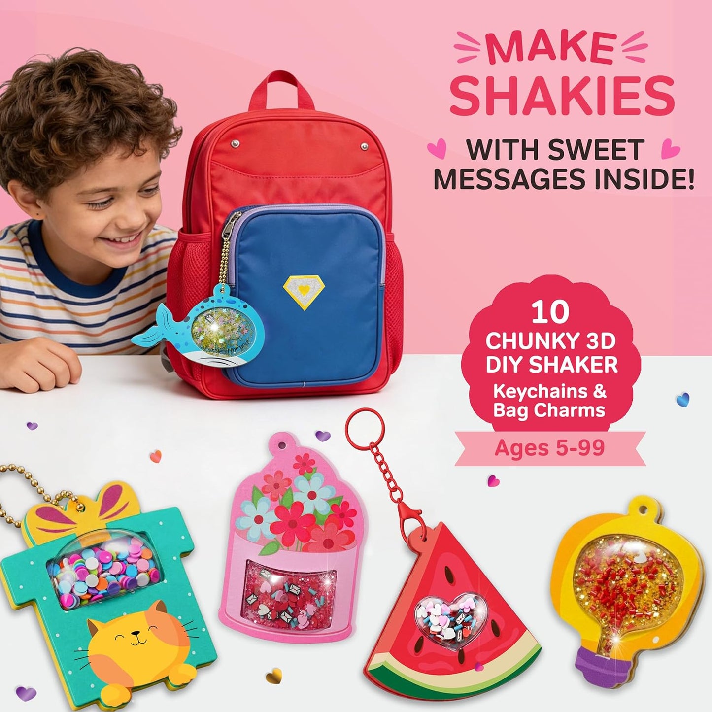 Chalk and Chuckles Joydomes DIY Shaker Keychain Kit – Tokens of Love
