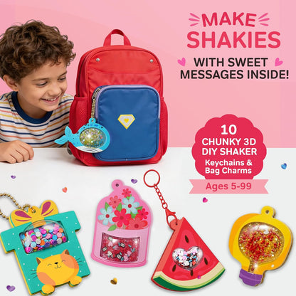 Chalk and Chuckles Joydomes DIY Shaker Keychain Kit – Tokens of Love