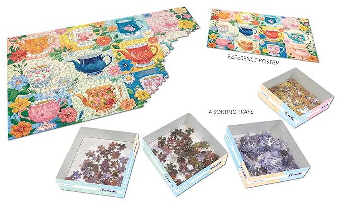 Frank My Cups of Tea 1500 Piece Jigsaw Puzzle for Adults & Teenagers