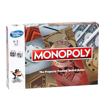 Monopoly Deluxe Edition Board Game, Fantasy Board Games & Puzzles for Friends and Family, for Boys and Girls, Money Assets Board Game, Ages 8+ Years, Birthday Gift for Kids