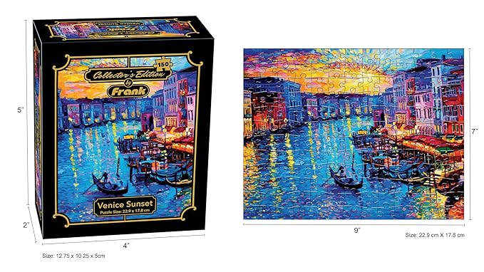 Frank Venice Sunset 150 Pieces Puzzle | Collector's Edition