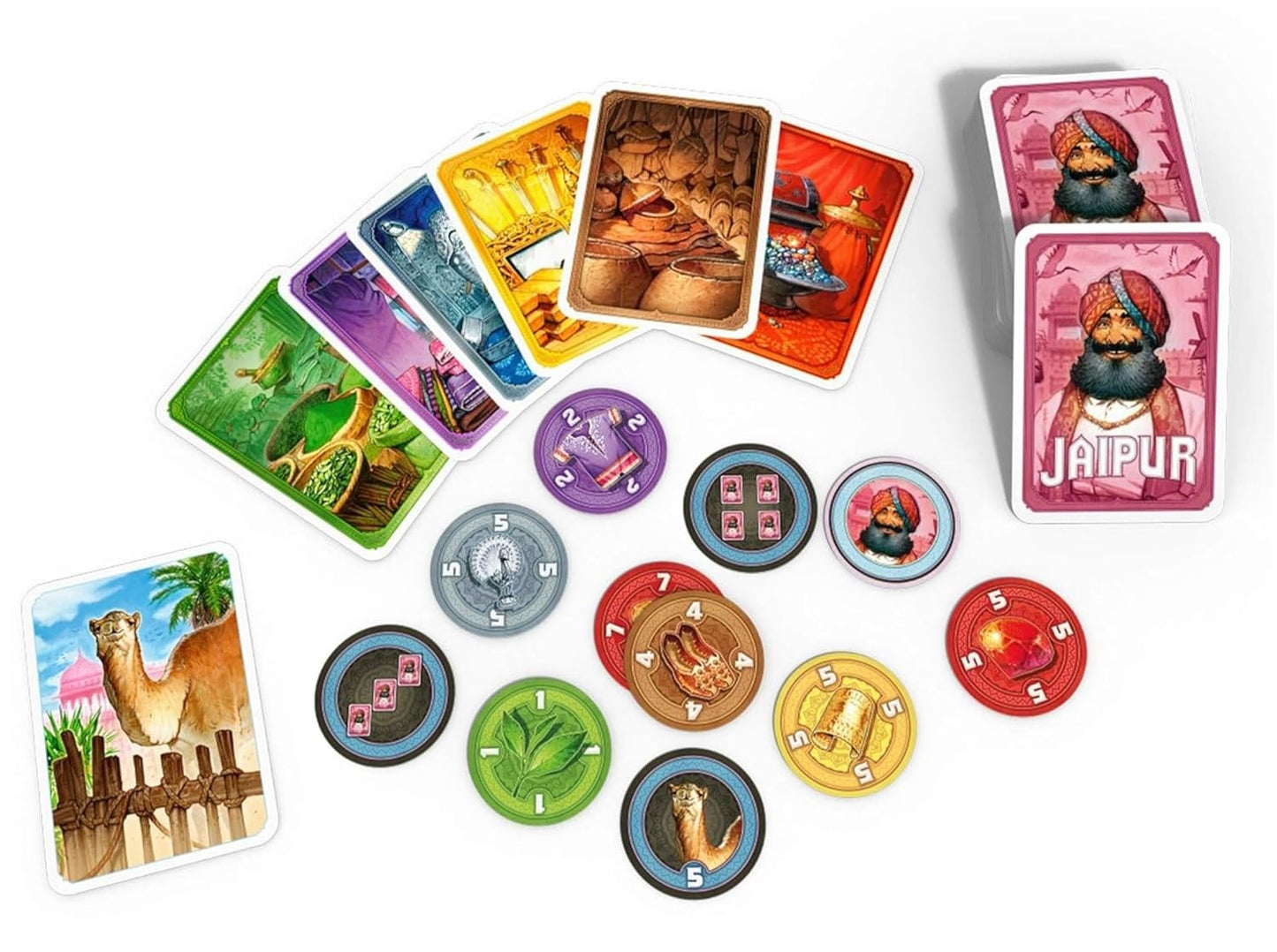 Jaipur | 2 Player Trading & Strategy Card Game | Fast-Paced Market Competition | Ages 10+