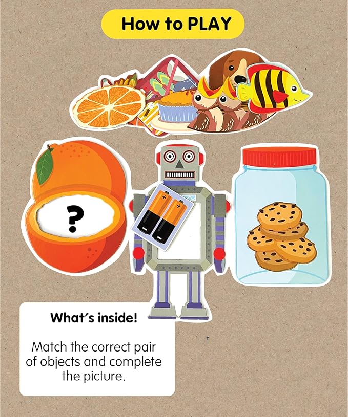 Clever Cubes Happy FIT | 2 Piece Puzzle (Set of 12) | Games for Kids 2 3 4 Years | Memory and Motor Skills | Birthday and Return Gifts | Educational Activity Games | Early Learning | Preschool Toy