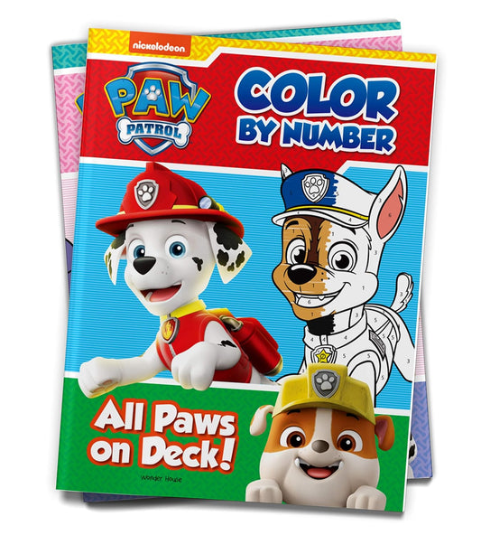 All Paws on Deck: Paw Patrol, Color by Number Activity Book