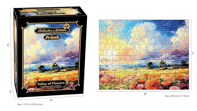 Frank Valley of Flowers 150 Pieces Puzzle | Collector's Edition