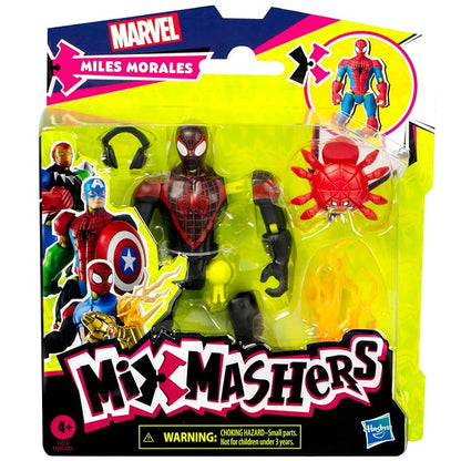 Miles Morales Spider-Man Marvel MixMashers Custom Mix-and-Match Action Figure & Accessories, 5-Inch-Scale Super Hero Toys for Kids Ages 4+ (Copy) (Copy)