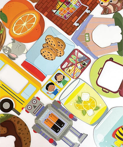 Clever Cubes Happy FIT | 2 Piece Puzzle (Set of 12) | Games for Kids 2 3 4 Years | Memory and Motor Skills | Birthday and Return Gifts | Educational Activity Games | Early Learning | Preschool Toy