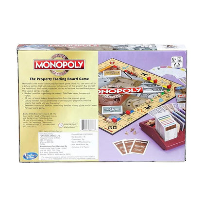Monopoly Deluxe Edition Board Game, Fantasy Board Games & Puzzles for Friends and Family, for Boys and Girls, Money Assets Board Game, Ages 8+ Years, Birthday Gift for Kids