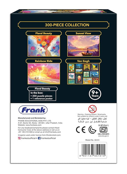 Frank Floral Beauty 300 Pieces Jigsaw Puzzle | Collector's Edition | Travel Friendly Mini Puzzles | Realistic Illustration Puzzle | Game for Focus & Memory | for Adults & Teenagers