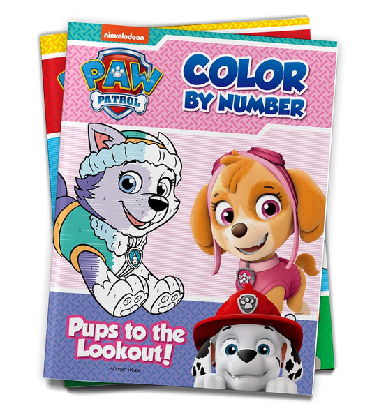 Pups to the Lookout: Paw Patrol, Color by Number Activity Book