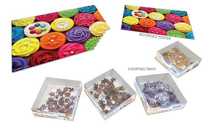 Frank Colourful Cupcakes 500 Piece Jigsaw Puzzle for Adults & Kids Above 10 Years