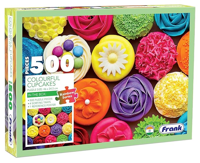 Frank Colourful Cupcakes 500 Piece Jigsaw Puzzle for Adults & Kids Above 10 Years