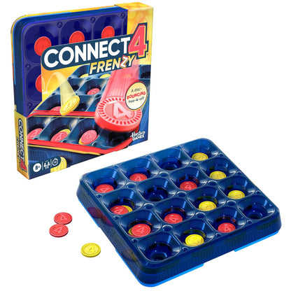 Hasbro Gaming Connect 4 Frenzy Game | Bounce Discs 4 The Win | Family Party Games for Kids, Teens, and Adults | Ages 8+ | 2 to 6 Players | 10 Mins. | Portable Games
