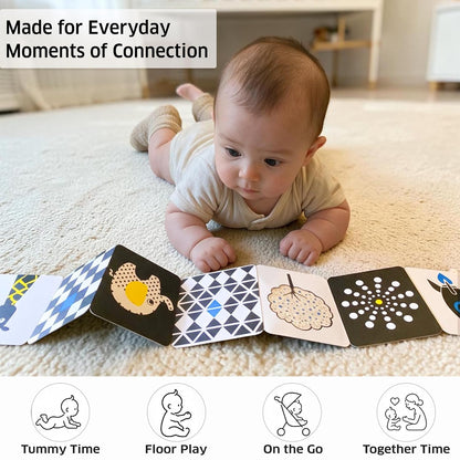 Chalk & Chuckles High Contrast Sensory Flash Cards for Babies 0-12 Months
