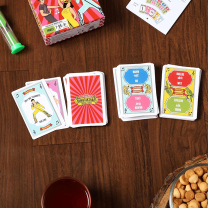 Frank Dumbtakshari Fun Family Party Game | Blend of Dumb Charades and Antakshari | Acting, Singing & Guessing | Travel-Friendly | Easy to Play | Game for Adults, Teens & Friends
