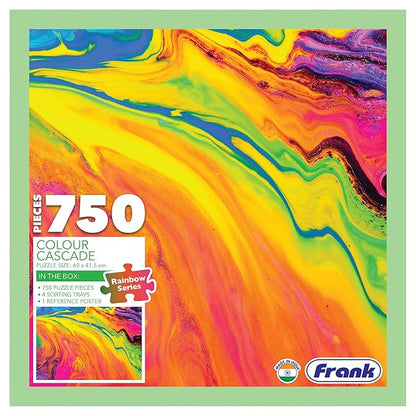 Frank Colour Cascade Jigsaw Puzzle for Adults | Creative & Challanging | 750 Piece Jigsaw Puzzle for Adults & Kids Above 15 Years