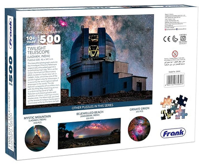 Frank Twilight Telescope 500 Piece Jigsaw Puzzle for Adults & Kids Above 10 Years | Fun & Challenging Having Realistic Illustrations