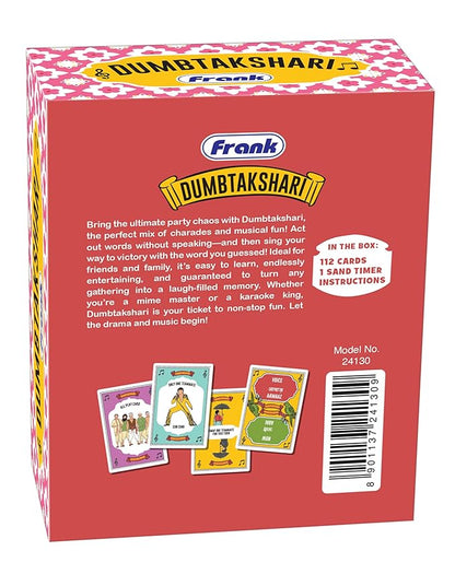 Frank Dumbtakshari Fun Family Party Game | Blend of Dumb Charades and Antakshari | Acting, Singing & Guessing | Travel-Friendly | Easy to Play | Game for Adults, Teens & Friends