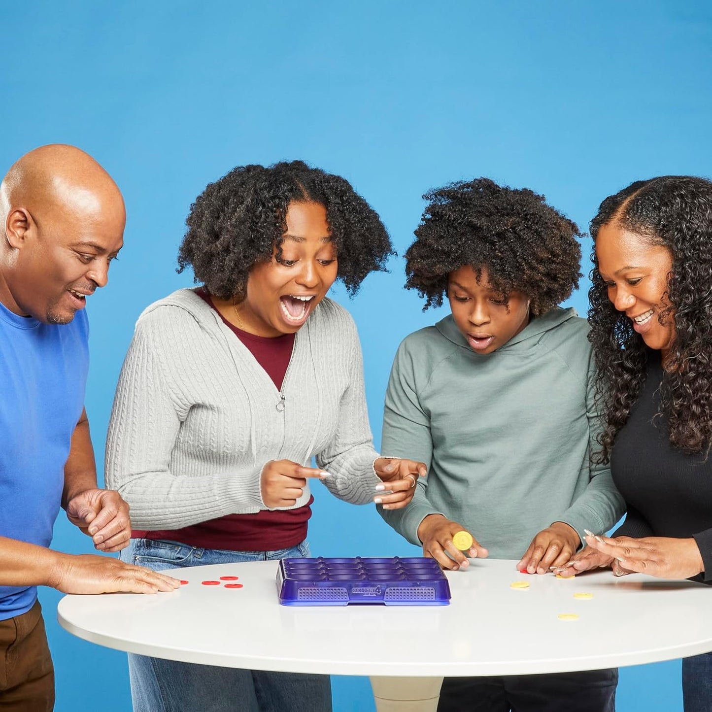 Hasbro Gaming Connect 4 Frenzy Game | Bounce Discs 4 The Win | Family Party Games for Kids, Teens, and Adults | Ages 8+ | 2 to 6 Players | 10 Mins. | Portable Games