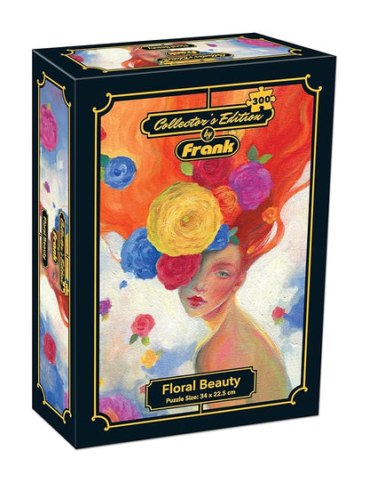 Frank Floral Beauty 300 Pieces Jigsaw Puzzle | Collector's Edition | Travel Friendly Mini Puzzles | Realistic Illustration Puzzle | Game for Focus & Memory | for Adults & Teenagers
