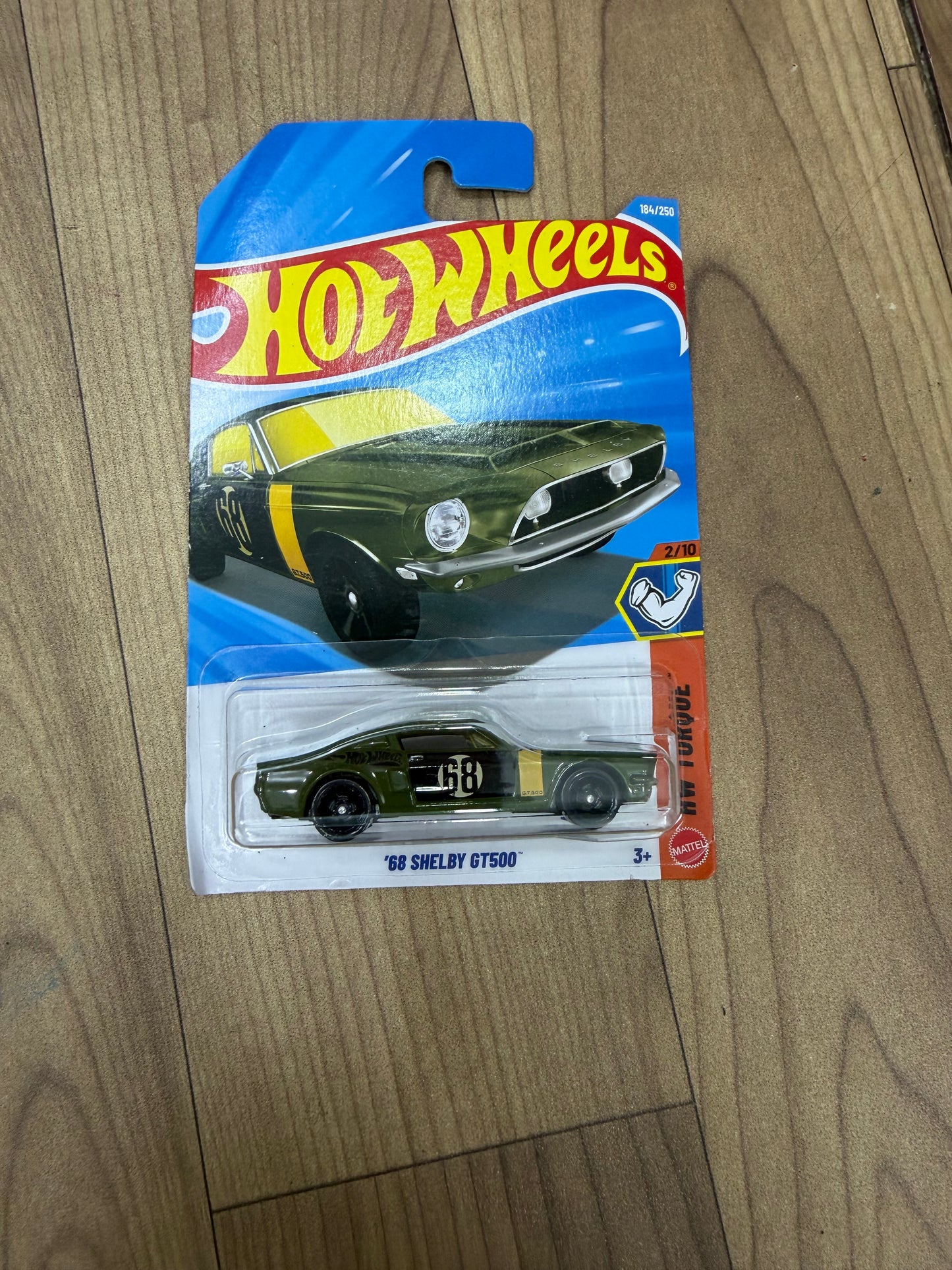 SINGLE HOTWHEELS CAR- 68 SHELBY GT500