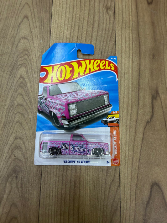 SINGLE HOTWHEELS CAR- 83 CHEVY SILVERADO