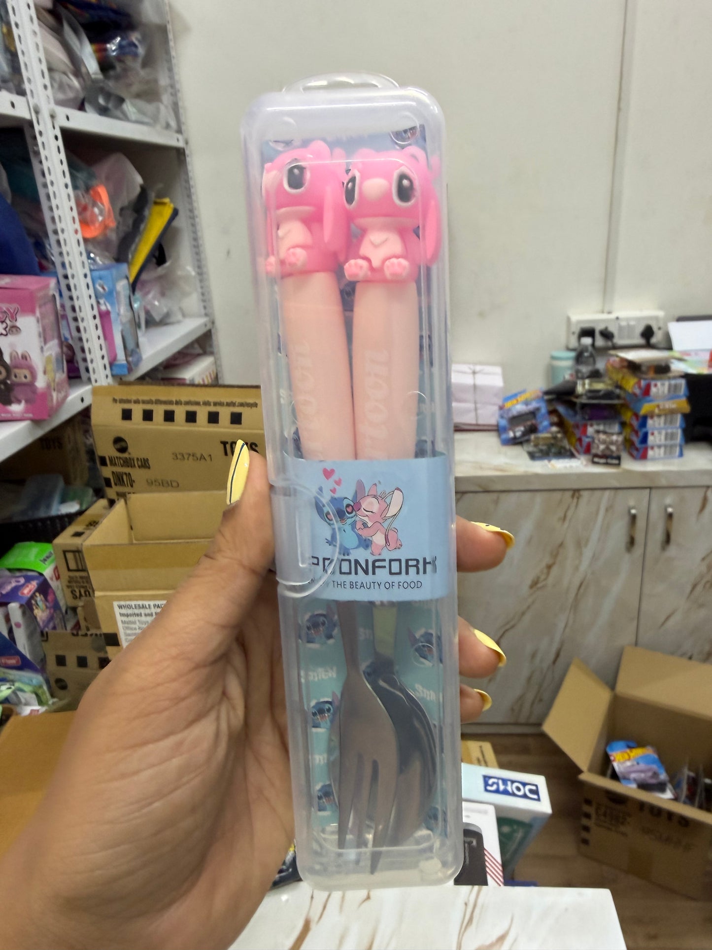 Cutlery Set for Kids- Spoon and Fork- Stitch