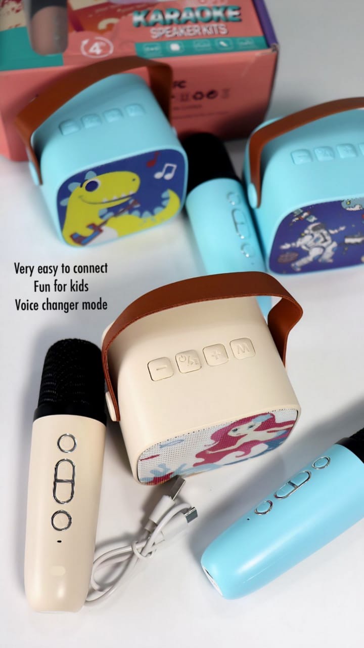 Portable Bluetooth Speaker with Wireless Microphone