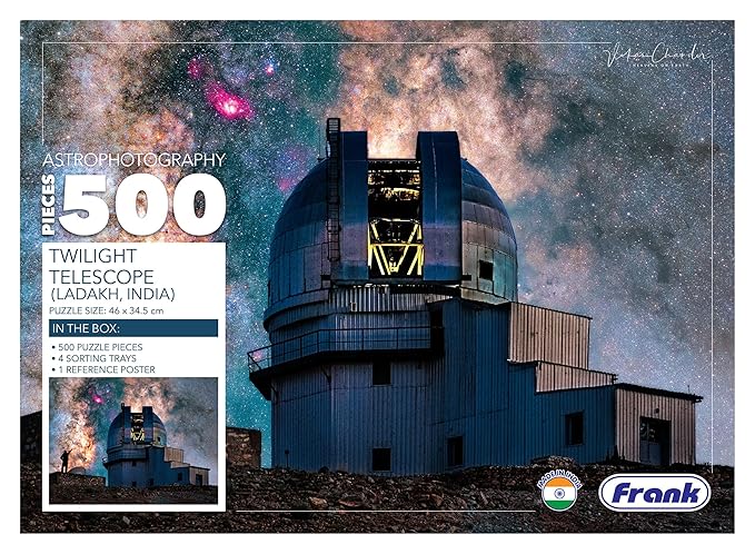 Frank Twilight Telescope 500 Piece Jigsaw Puzzle for Adults & Kids Above 10 Years | Fun & Challenging Having Realistic Illustrations