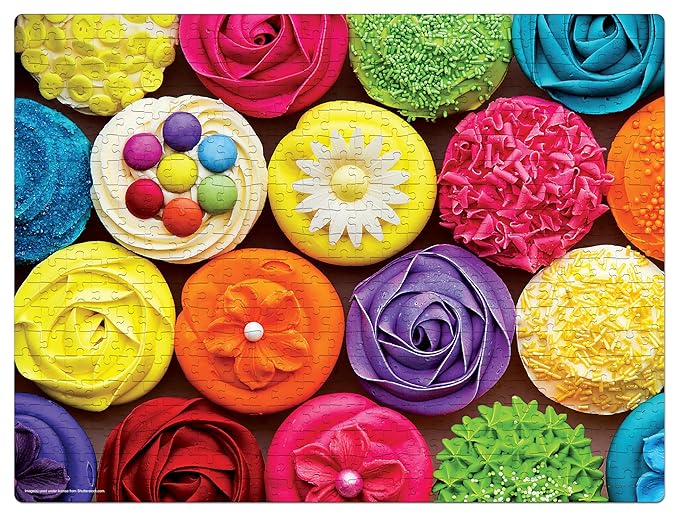 Frank Colourful Cupcakes 500 Piece Jigsaw Puzzle for Adults & Kids Above 10 Years