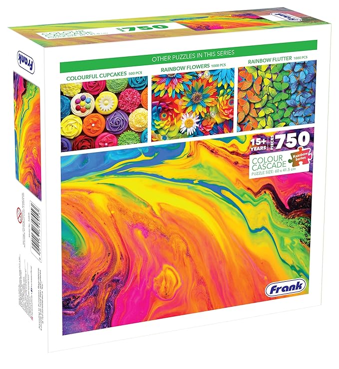 Frank Colour Cascade Jigsaw Puzzle for Adults | Creative & Challanging | 750 Piece Jigsaw Puzzle for Adults & Kids Above 15 Years