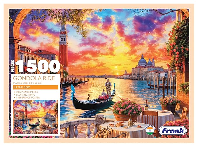 Frank Gondola Ride 1500 Piece Jigsaw Puzzle for Adults & Teenagers