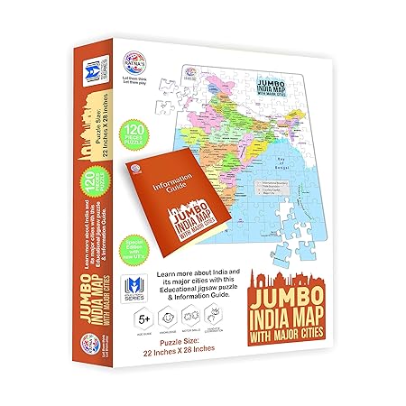RATNA'S Jumbo India MAP 120PIECES