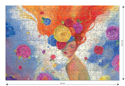 Frank Floral Beauty 300 Pieces Jigsaw Puzzle | Collector's Edition | Travel Friendly Mini Puzzles | Realistic Illustration Puzzle | Game for Focus & Memory | for Adults & Teenagers