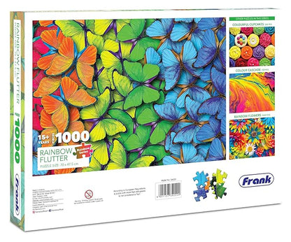 Frank Rainbow Flutter Jigsaw Puzzle for Adults | 1000 Piece Jigsaw Puzzles for Adults & Kids Above 15 Years