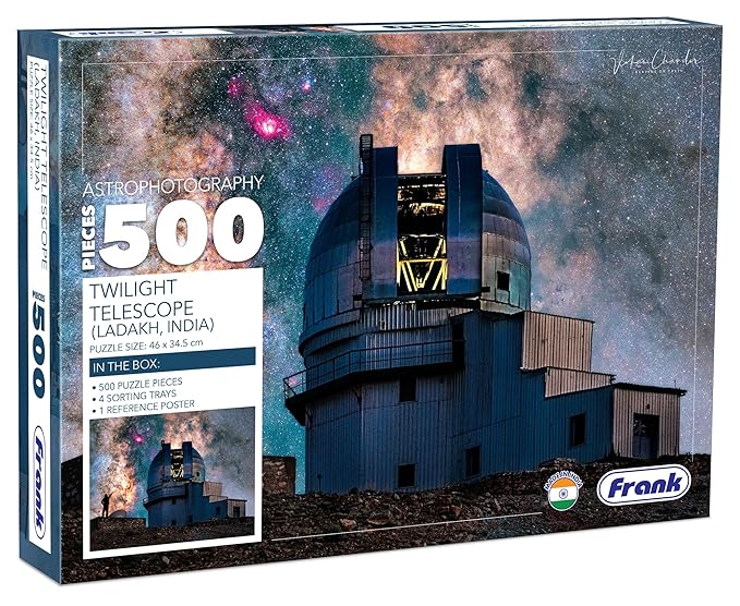 Frank Twilight Telescope 500 Piece Jigsaw Puzzle for Adults & Kids Above 10 Years | Fun & Challenging Having Realistic Illustrations