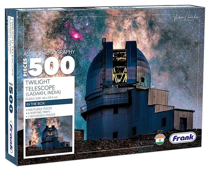 Frank Twilight Telescope 500 Piece Jigsaw Puzzle for Adults & Kids Above 10 Years | Fun & Challenging Having Realistic Illustrations