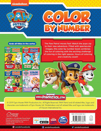 Pups on the Go: Paw Patrol, Color by Number Activity Book