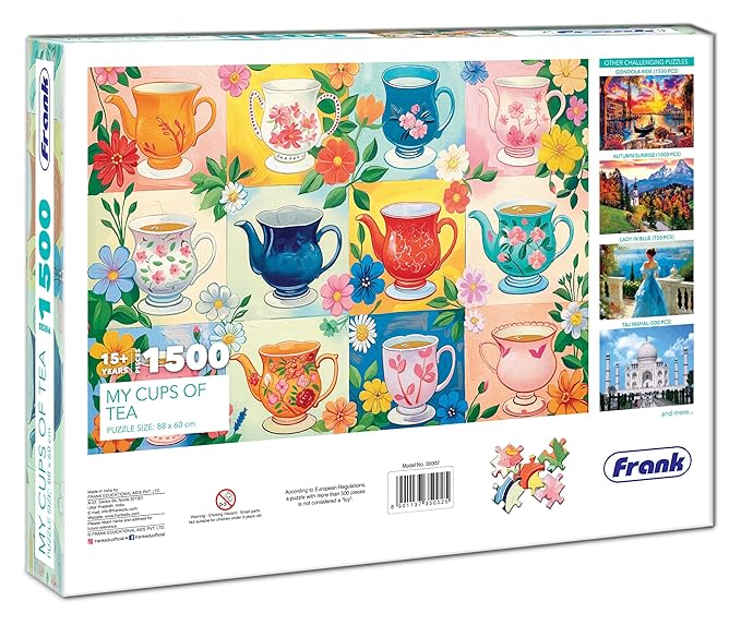 Frank My Cups of Tea 1500 Piece Jigsaw Puzzle for Adults & Teenagers